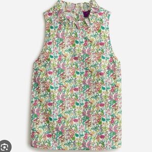 J. Crew Multicolor Floral Blouse